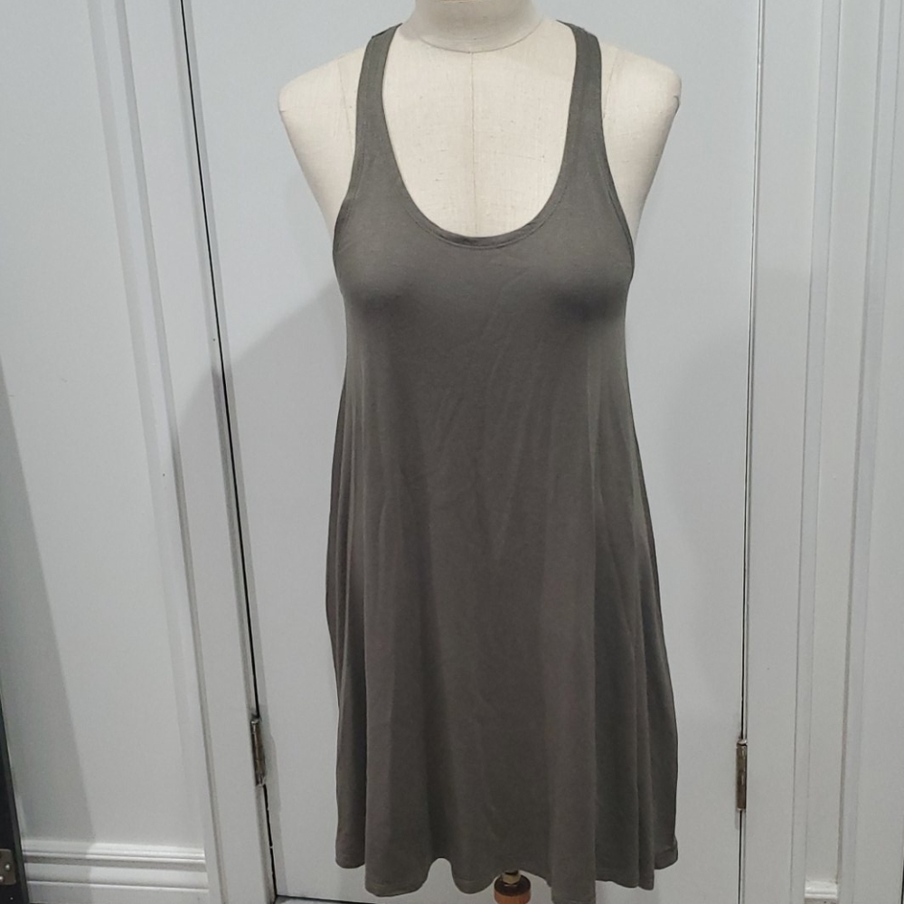 Streetwear Society Racerback A-line Green Dress sz Small/Medium